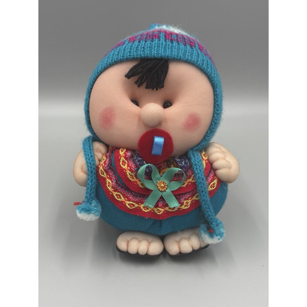 Ethnic Cholita Doll In Knot Woven Outfit 7 Inch No Tag